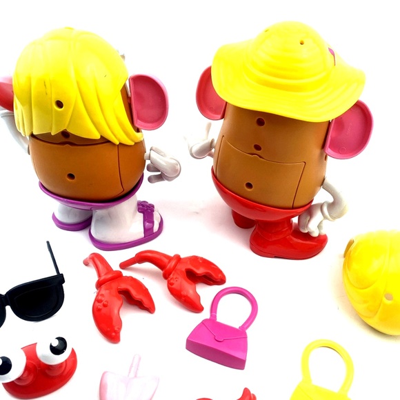 Mrs. Potato Head Toys Lot of 2 Children Kids Accessory 30pc Hasbro Parts - Picture 5 of 6